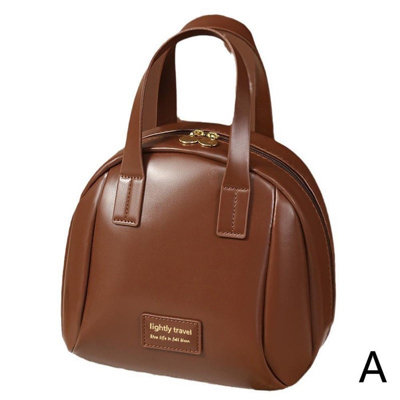 Shell-shaped portable cosmetic bag, large-capacity toiletry and travel storage bag, skincare product organizer.